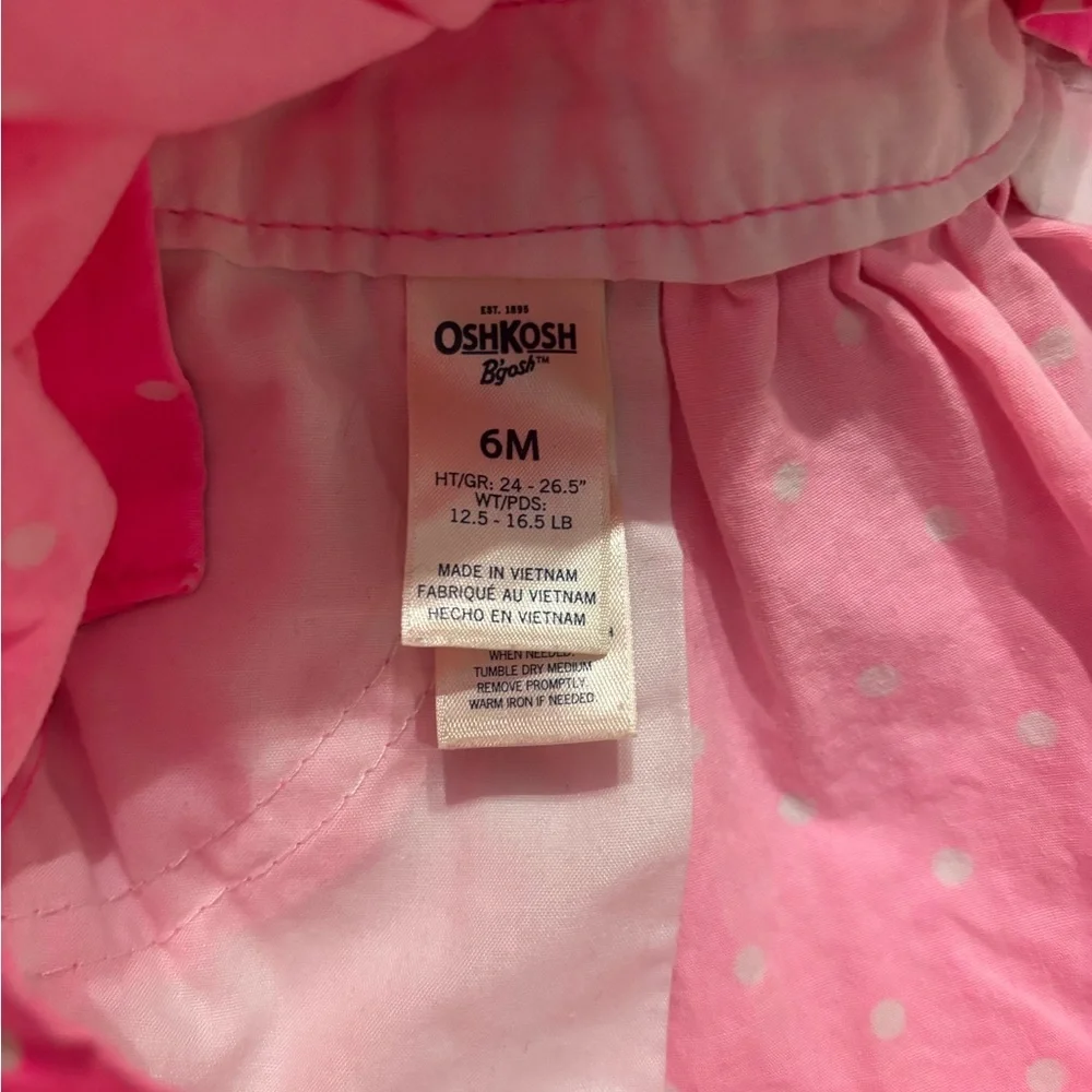 OshKosh B'gosh Pink Polka Dot Dress - Picture 3 of 4